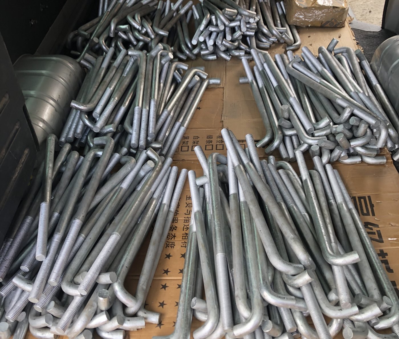 Pile of fabricated anchor bolts ready for finishing — Southend