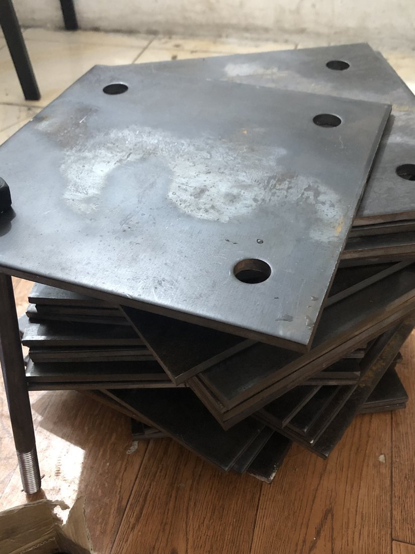 Custom pentagon-shaped steel plates cut to drawing — Southend