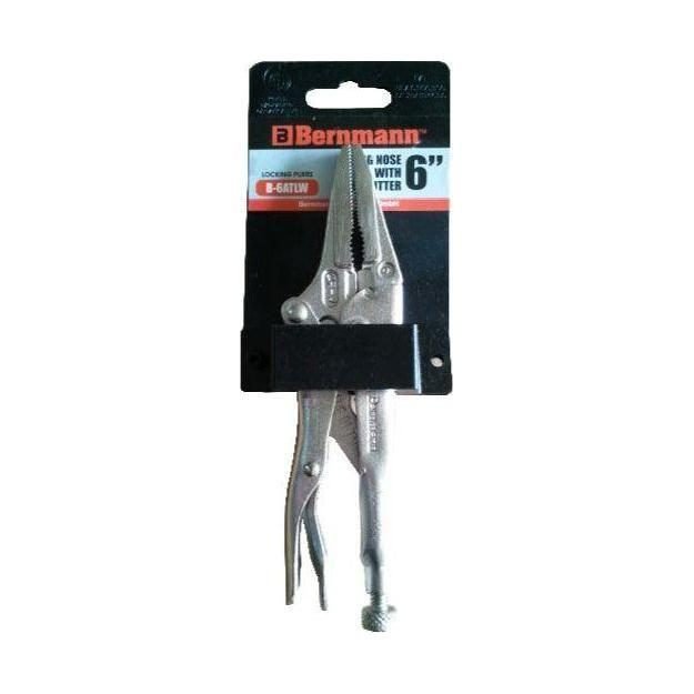 Bernmann Bernmann Long Nose Vise Grip Locking Pliers With Wire Cutter, Electrical Supply Wires & Cables — Southend Philippine