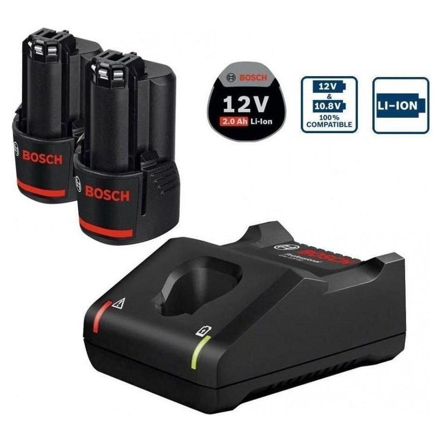Bosch 12V Starter Kit Set For Cordless Tools [Battery & Charger Bundle)