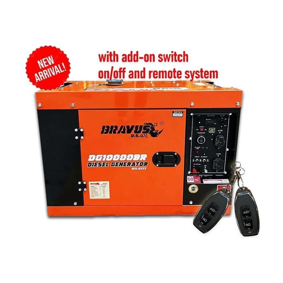 Bravus Bravus DG10000BR.2 Diesel Generator Silent Type 10kVa (W/ Add-On Switch , Electrical Supply Switches & Outlets — South