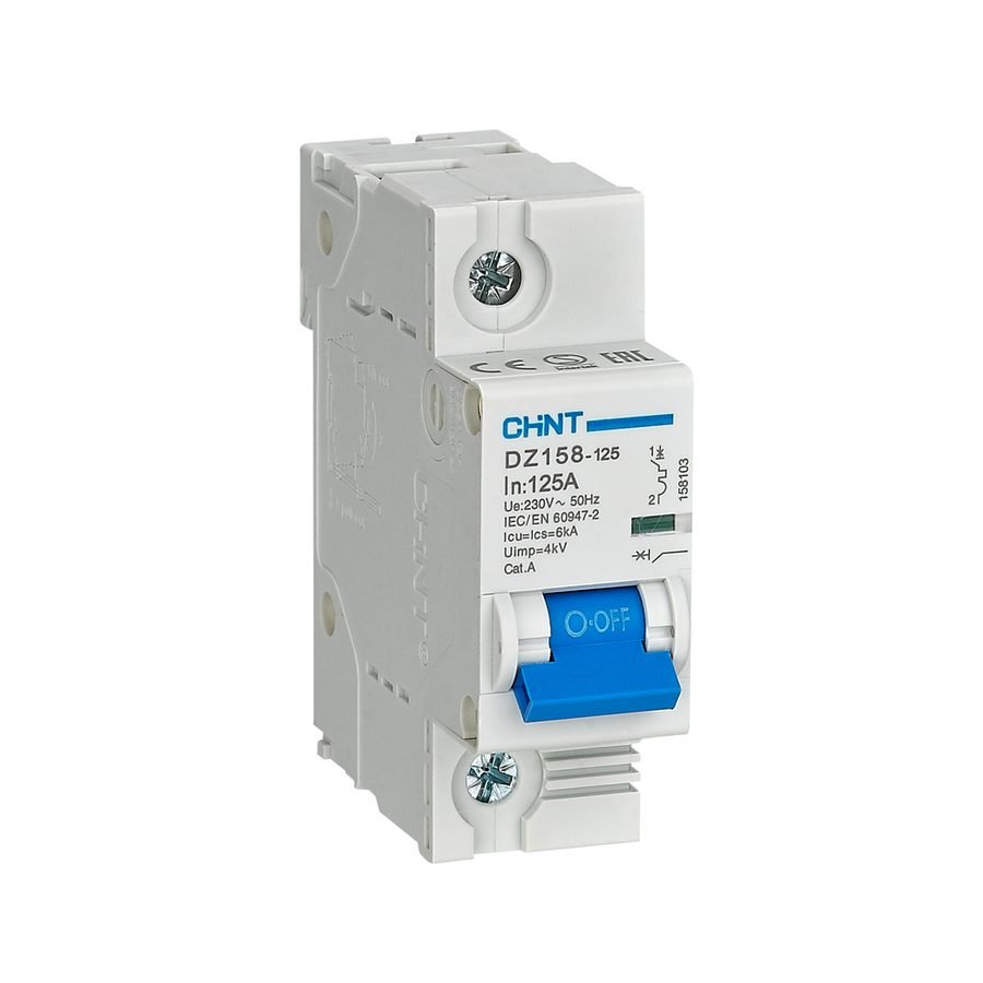 Chint DZ158-125 1P 6KA 400VAC Main Miniature Circuit Breaker (1.5 Module