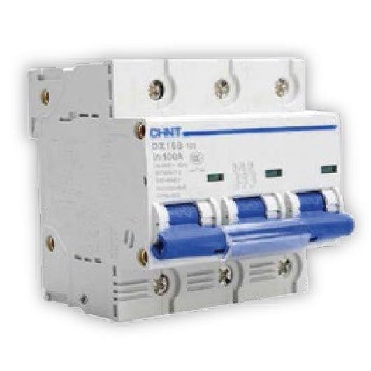 Chint Chint DZ158-125 3P 80A 400VAC Main Miniature Circuit Breaker (4.5 Module, Electrical Supply Circuit Breakers & Panels —