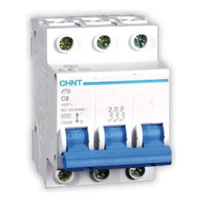 Chint Chint EBG 3 Pole 6KA 400VAC Miniature Circuit Breaker (3 Modules), Electrical Supply Circuit Breakers — Southend Philip