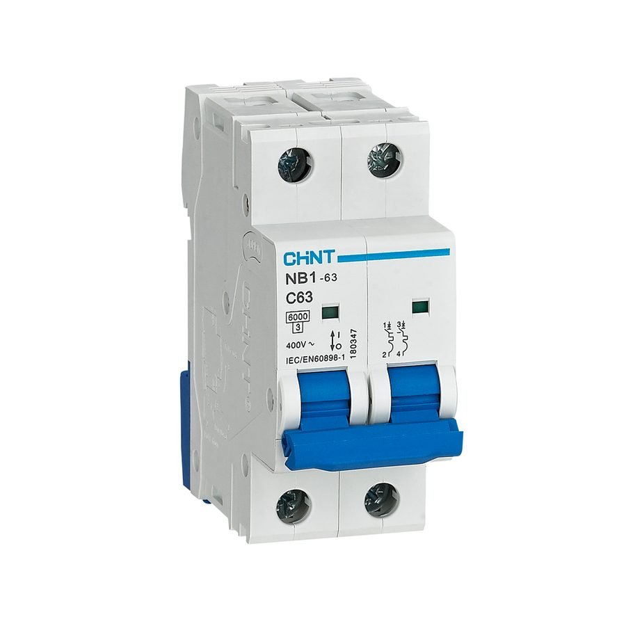 Chint Chint NB1-63 2P 6KA With ON/OFF Indicator Miniature Circuit Breaker(2 Mo, Electrical Supply Circuit Breakers & Panels —
