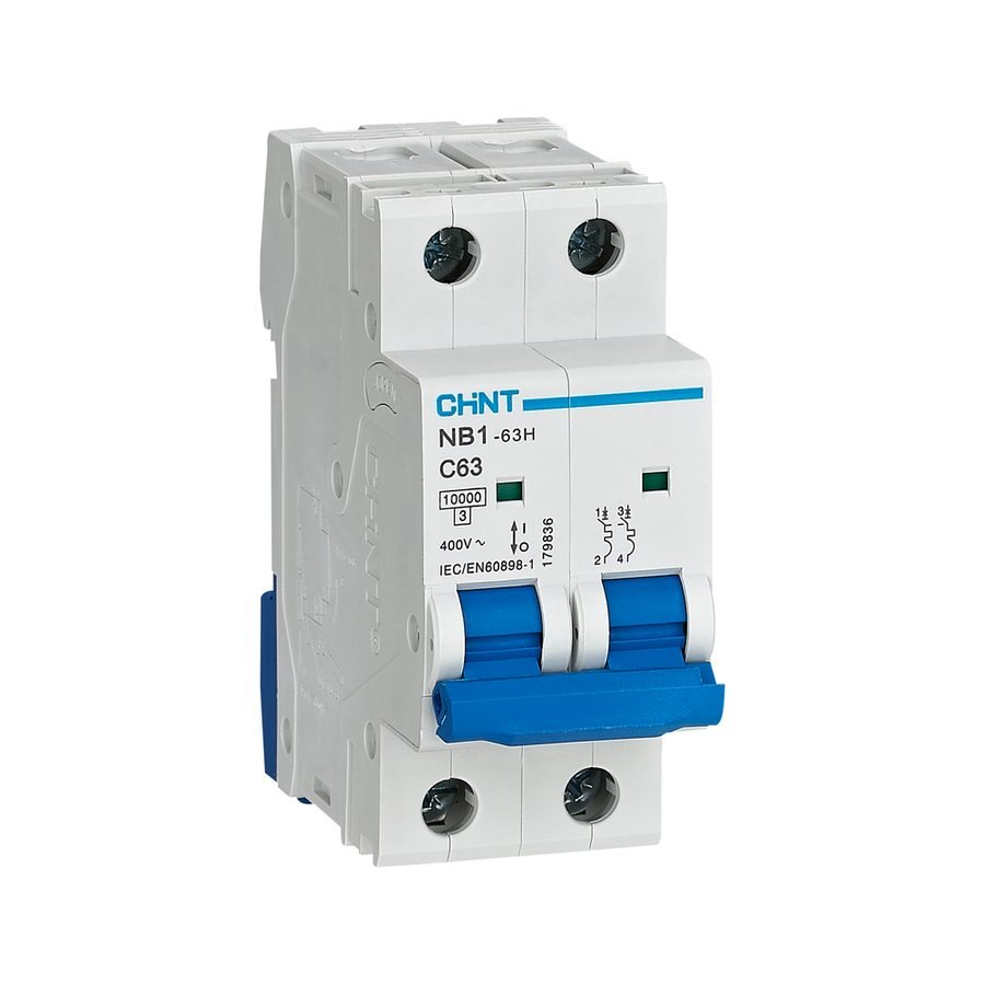 Chint Chint NB1-63H 2P 10KA With ON/OFF Indicator Miniature Circuit Breaker (2, Electrical Supply Circuit Breakers — Southend