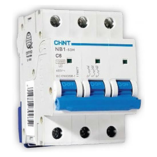 Chint Chint NB1-63H 3P 10KA With ON/OFF Indicator Miniature Circuit Breaker (3, Electrical Supply Circuit Breakers — Southend