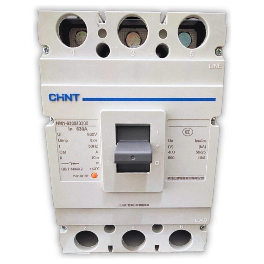 Chint Chint NM1-630S/3300 Moulded Case Circuit Breaker (Type S-3 Pole MCCB), Electrical Supply Circuit Breakers — Southend Ph