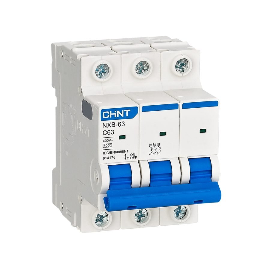 Chint NXB-63 3 Pole 6KA 380-415V Miniature Circuit Breaker