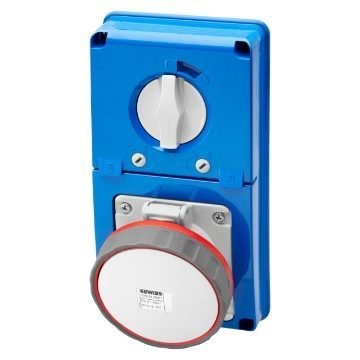 Gewiss- VERTICAL FIXED INTERLOCKED SOCKET OUTLET – WITHOUT BOTTOM – WITH, Electrical Supply Contactors, Relays & Timers — Sou
