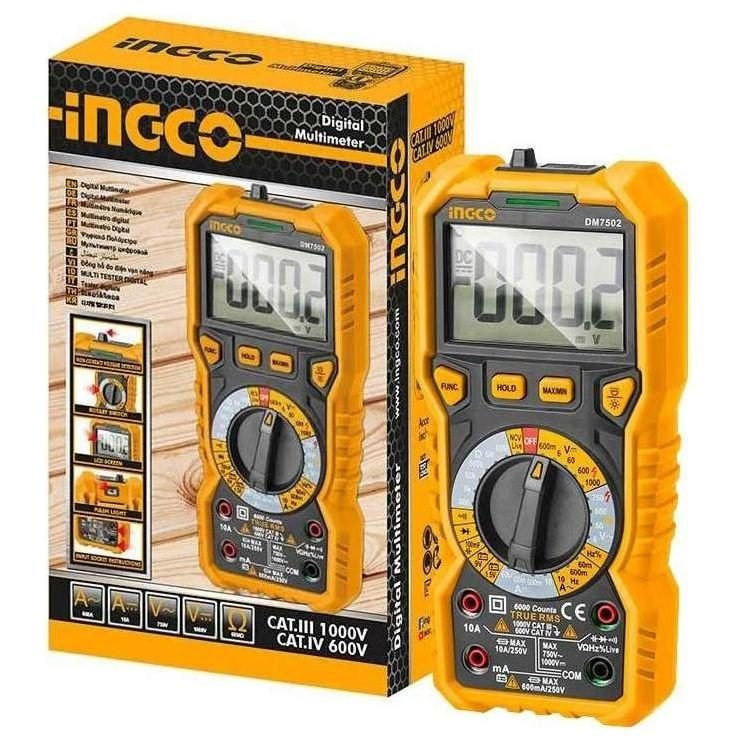 Ingco Ingco DM7502 Digital Multi Meter / Tester, Electrical Supply Meters & Testers — Southend Philippines