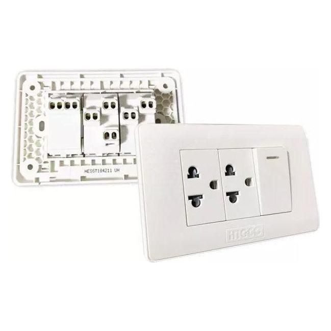 Ingco HESST184211 Universal 2 Gang Socket Outlet With Single Pole Switch