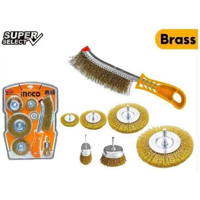 Ingco Ingco WB10071 7pcs Wire Brush Set, Electrical Supply Wires & Cables — Southend Philippines