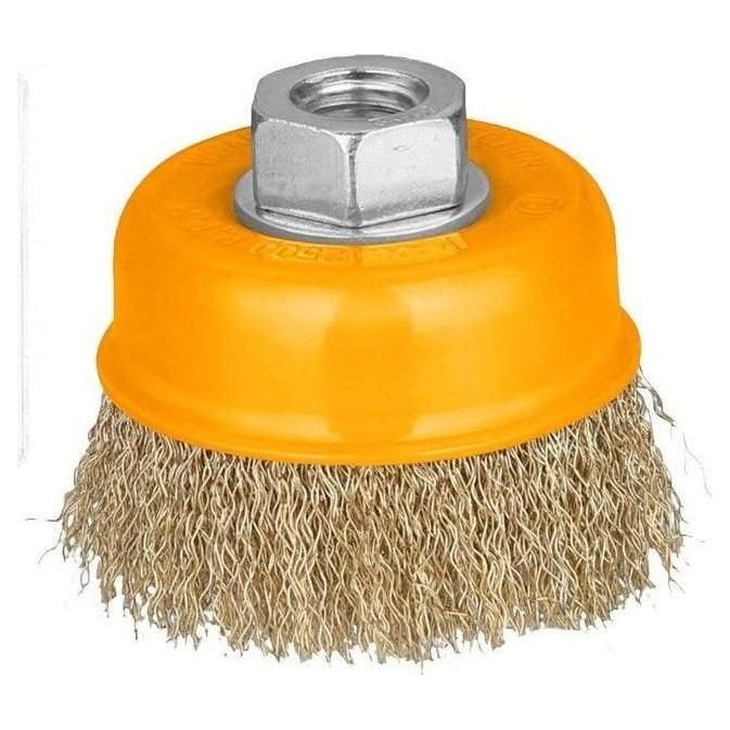 Ingco Ingco WB10752 Cup Wire Brush With Nut [Crimped], Electrical Supply Wires & Cables — Southend Philippines