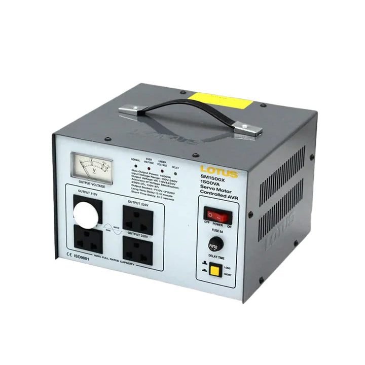 Lotus Lotus SM1500X Automatic Voltage Regulator Servo Motor 1500VA, Electrical Supply Transformers & Voltage Regulators — Sou