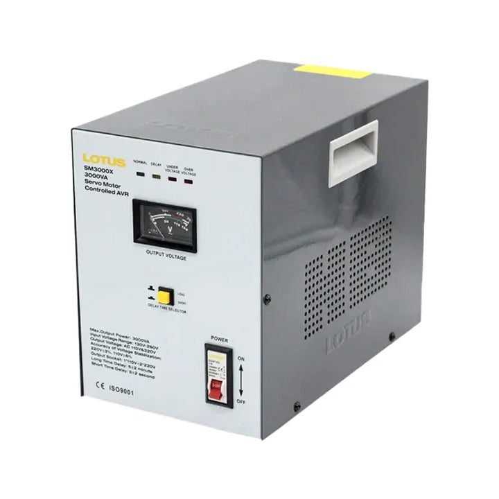 Lotus Lotus SM3000X Automatic Voltage Regulator Servo Motor 3000VA, Electrical Supply Transformers & Voltage Regulators — Sou