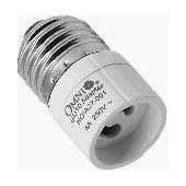 Omni A27-010 GU10 Adapter With E27 Base 4A 250V