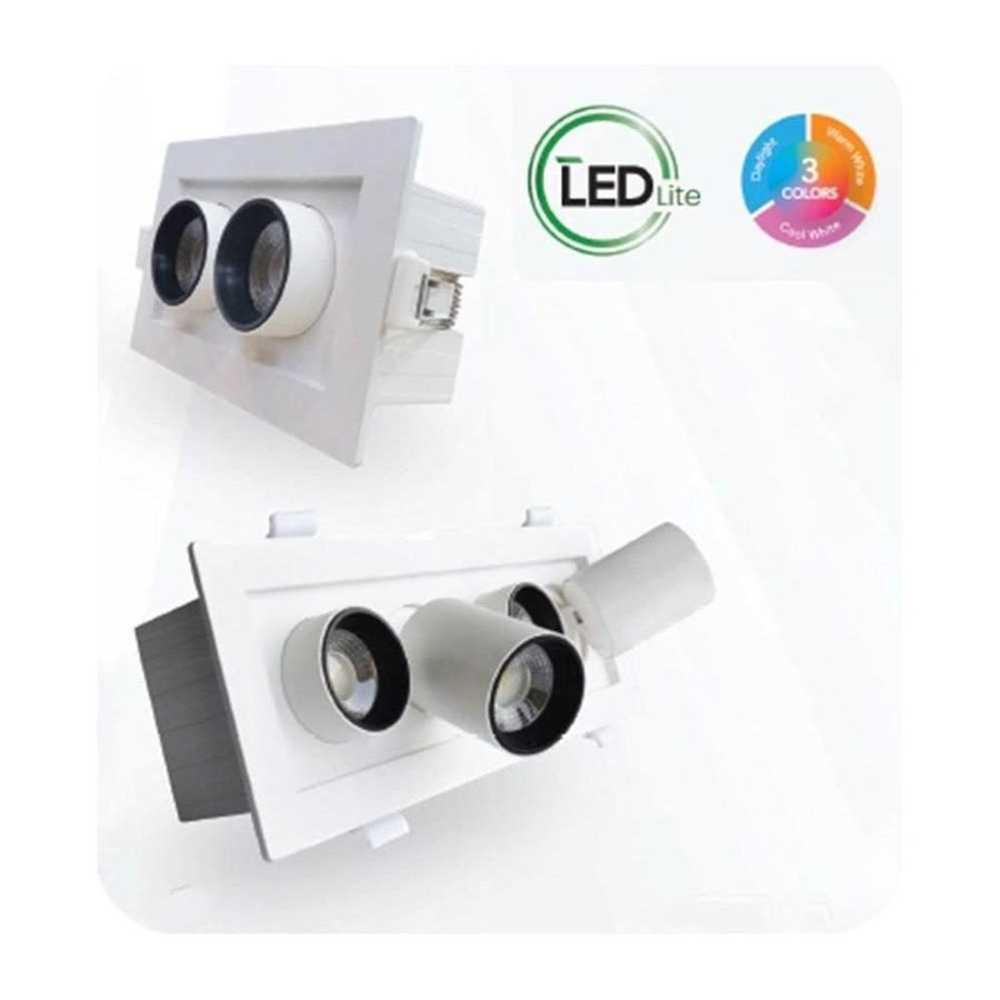 Omni LED Recessed Rectangular Spot Ceiling Downlight (Spotlight)