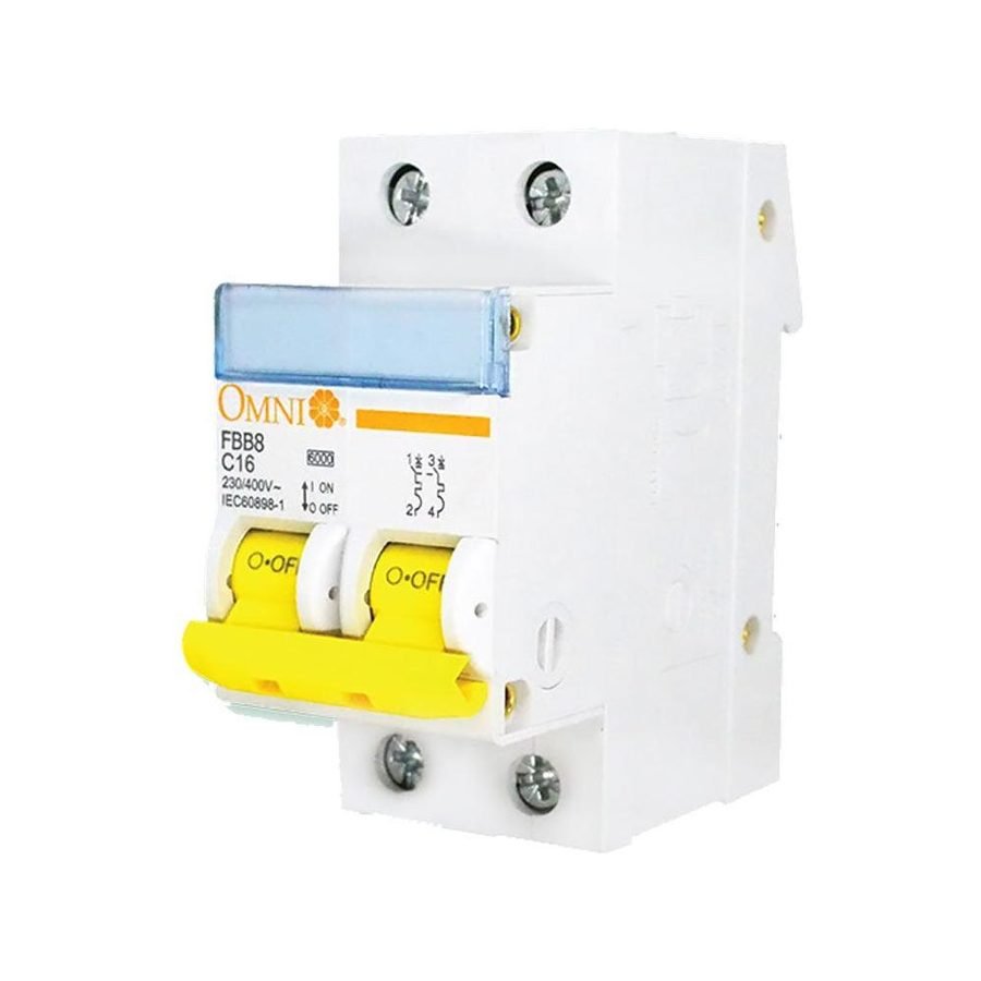 Omni Omni Mini Circuit Breaker 2-Pole, Electrical Supply Circuit Breakers — Southend Philippines