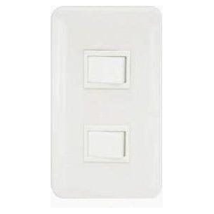 Omni P2-S13 2pc 1-Way Switch In Plate (Flush Type)
