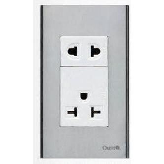 Omni Omni SP3-WA/WU Aircon Tandem Outlet 20A & Universal Outlet 16A In Stainl, Electrical Supply Switches & Outlets — Southen