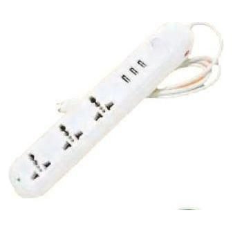 Omni Omni USB-303 Travel Extension Cord 3-Gang With 3 USB Outlet & Switch 250, Electrical Supply Switches & Outlets — Southen