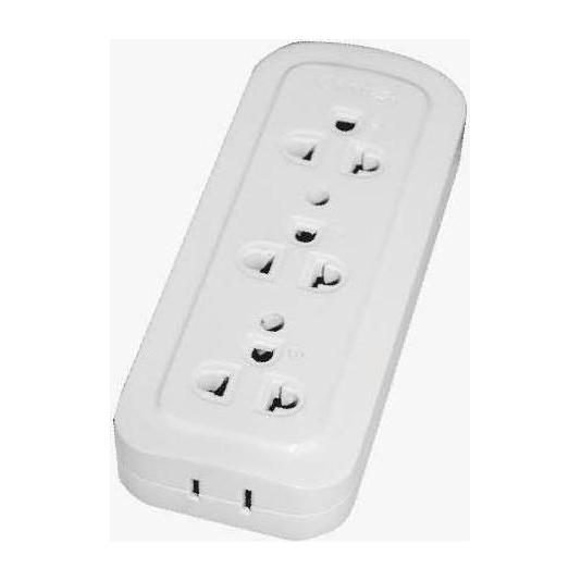 Omni Omni WSG-003 Surface Convenience Outlet With Ground 3-Gang 10A 250V, Electrical Supply Switches & Outlets — Southend Phi