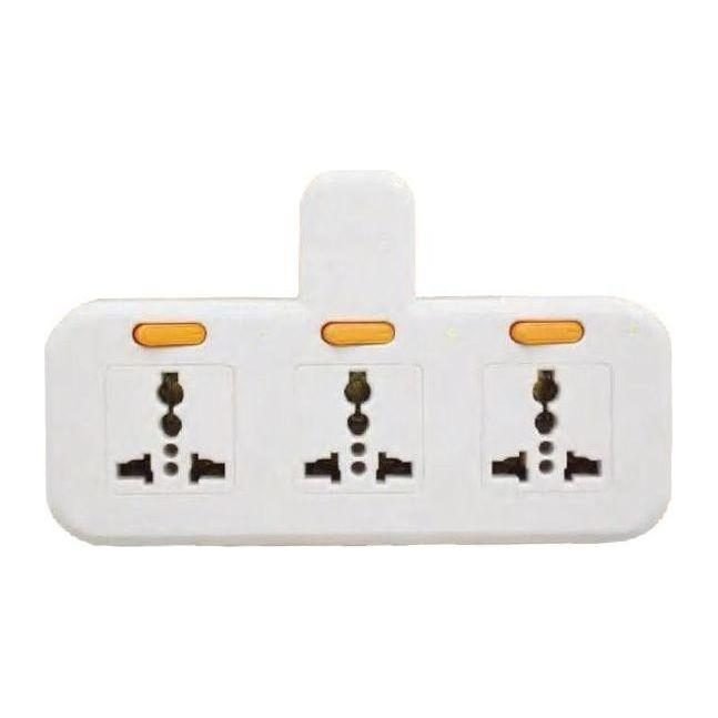 Omni Omni WUA-032-PK Multiple Socket Extension Adapter With Individual Switch, Electrical Supply Switches & Outlets — Southen