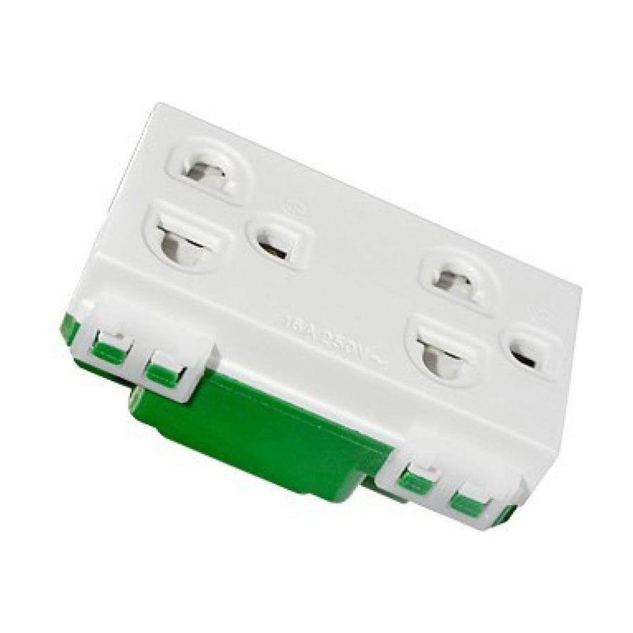 Omni WWG-402 Duplex Universal Outlet W/ Ground 16A