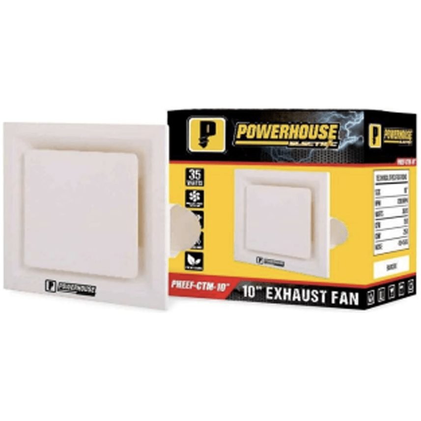 Powerhouse Powerhouse Electric Exhaust Fan Ceiling Mounted Vortex Series, Electrical Supply Fans & Ventilation — Southend Phi