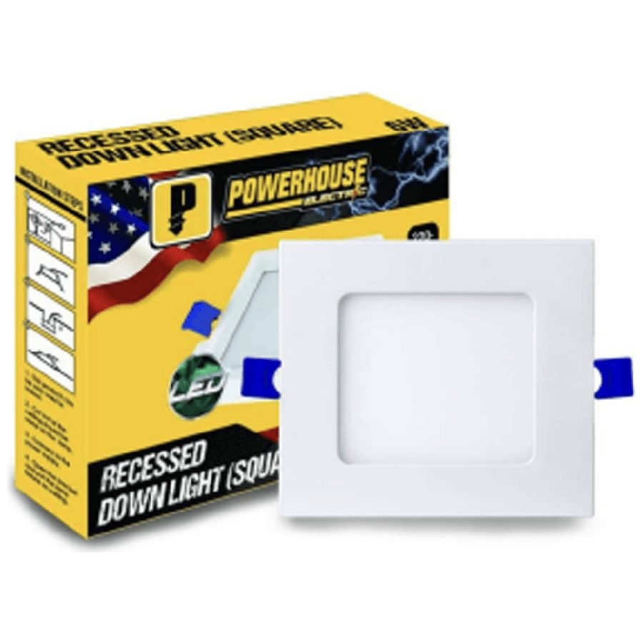 Powerhouse Electric Led Recessed Downlight Square Cool White