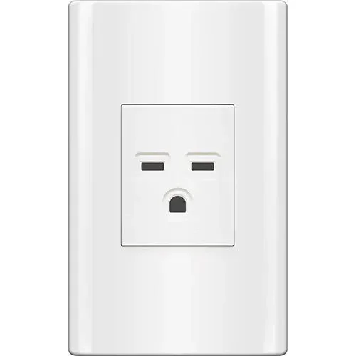 Royu Royu MD901 1-Gang Aircon Outlet Set 20A (Plano) [White], Electrical Supply Switches & Outlets — Southend Philippines