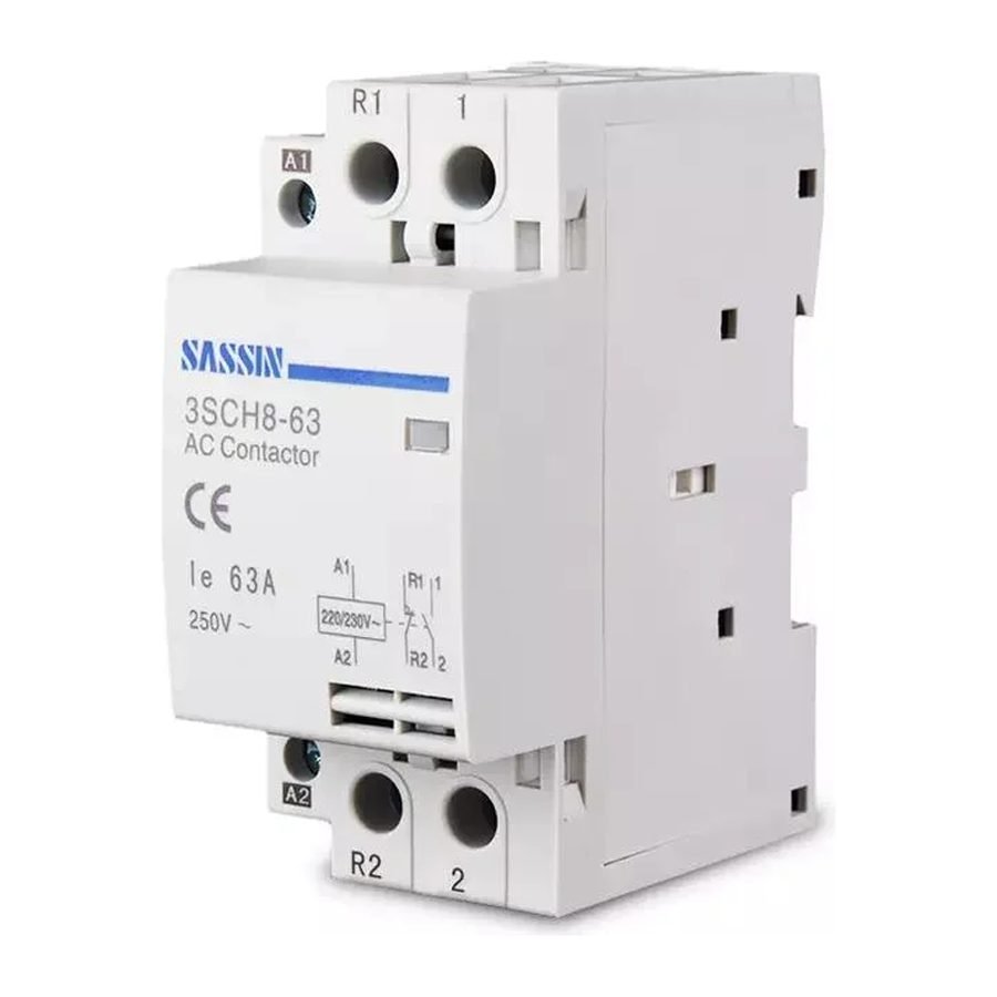 Sassin Lighting Contactor 2P 63A (3SCH8 Series), Electrical Supply Contactors & Relays — Southend Philippines