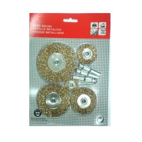 Solinnflex 8801 Wheel Wire Brush Set 5pcs With Detachable Arbor