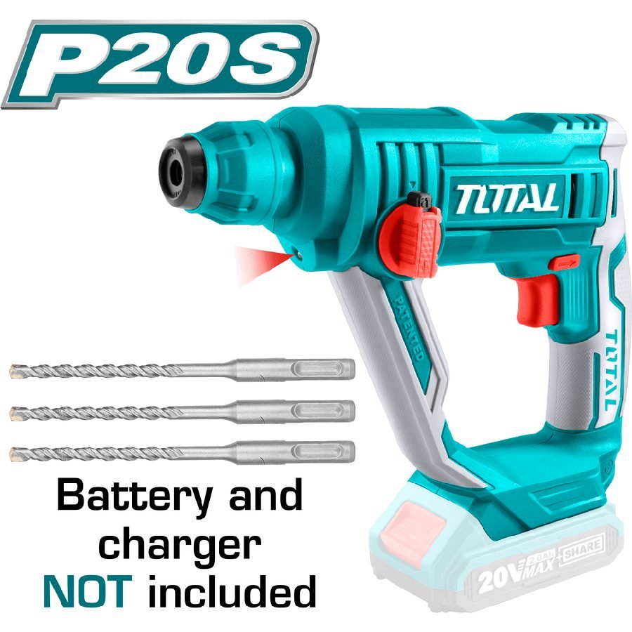 Total TRHLI1601 20V Cordless SDS-Plus Rotary Hammer (Bare) — Electrical Supply, Southend Philippines