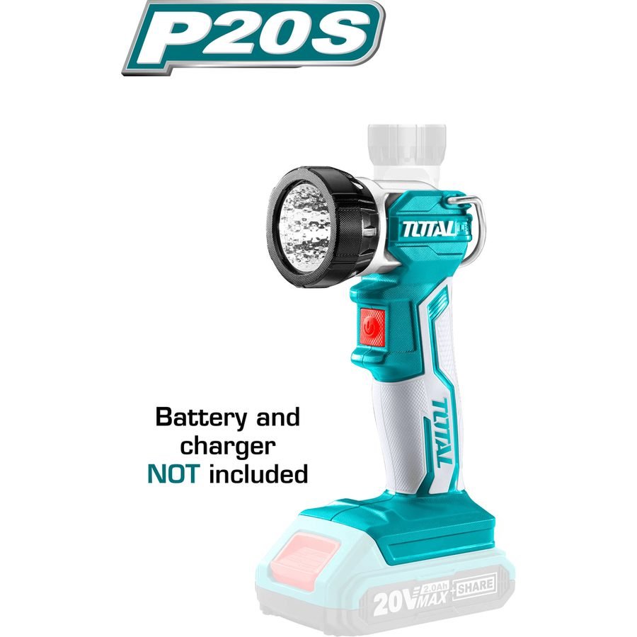 Total Total TWLI2001 20V Cordless Work Lamp Light (Bare), Electrical Supply Lighting — Southend Philippines