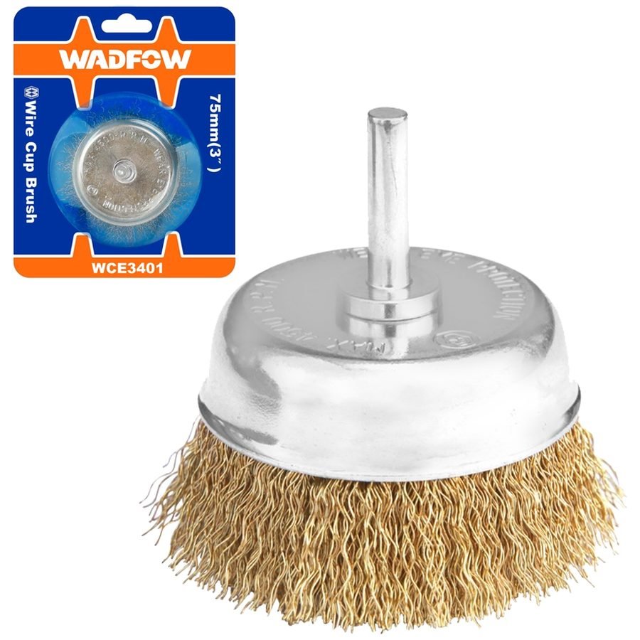 Wadfow WCE3401 Wire Cup Brush With 1/4" Shank
