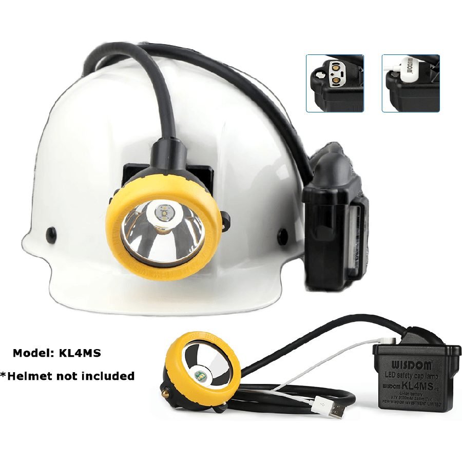 Wisdom KL4MS Miner'S LED Cap Corded Mining Lamp / Head Light (With USB C, Electrical Supply Lighting — Southend Philippines