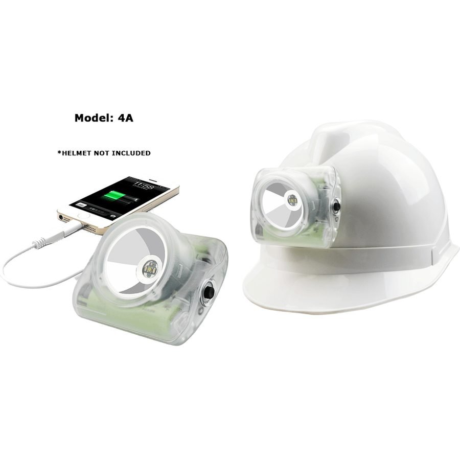 Wisdom Lamp 4A Miner'S LED Cap Cordless Mining Lamp / Head Light (With U