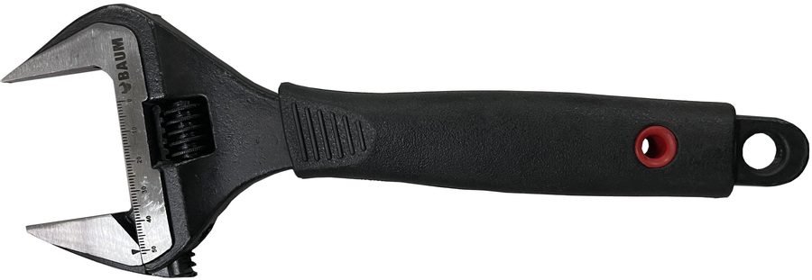 BAUM Adjustable Wrench Slim Wide Jaw 261-C