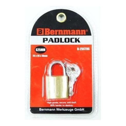 Bernmann Bernmann Brass Padlock Short Shackle, General Hardware Locks, Hinges & Door Hardware — Southend Philippines