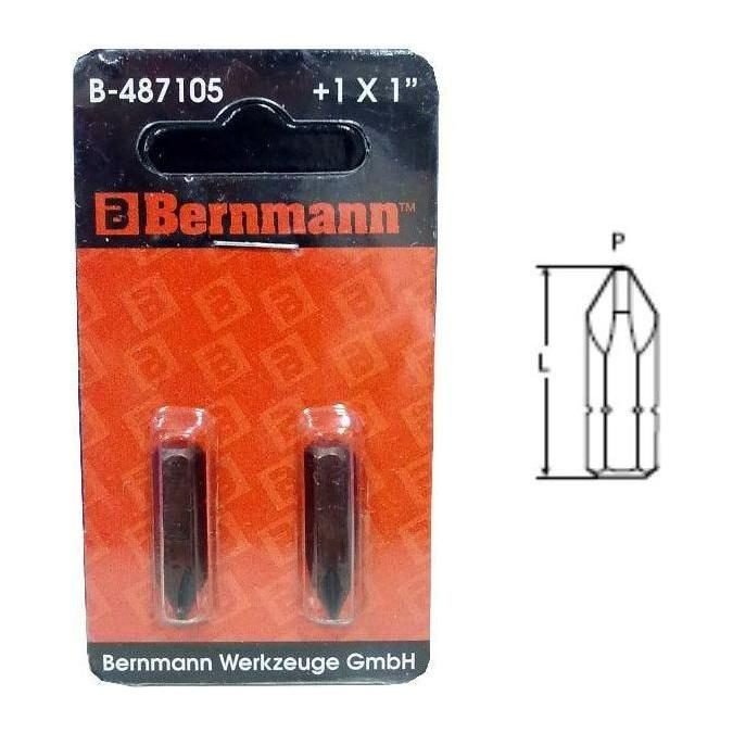 Bernmann Bernmann Cross Point Philips Screwdriver Bit (1/4" Hex Shank ), General Hardware Screwdrivers — Southend Philippines