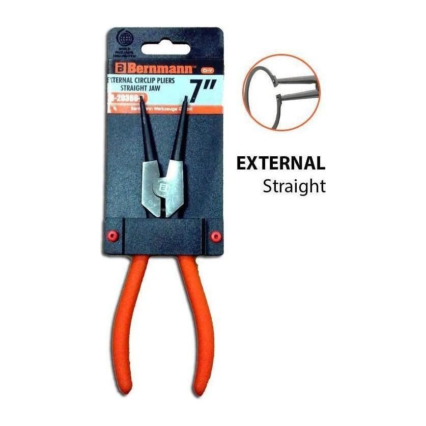 Bernmann Bernmann External Snap Ring Pliers 7" (Straight Jaw), General Hardware Pliers & Cutters — Southend Philippines