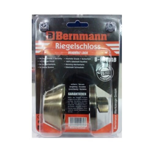 Bernmann G3100 Dead Bolt Lock Single Cylinder — General Hardware, Southend Philippines