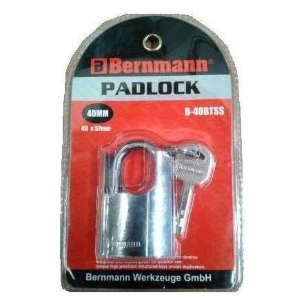 Bernmann High Security Padlock Short Shackle (Shrouded Shoulders)