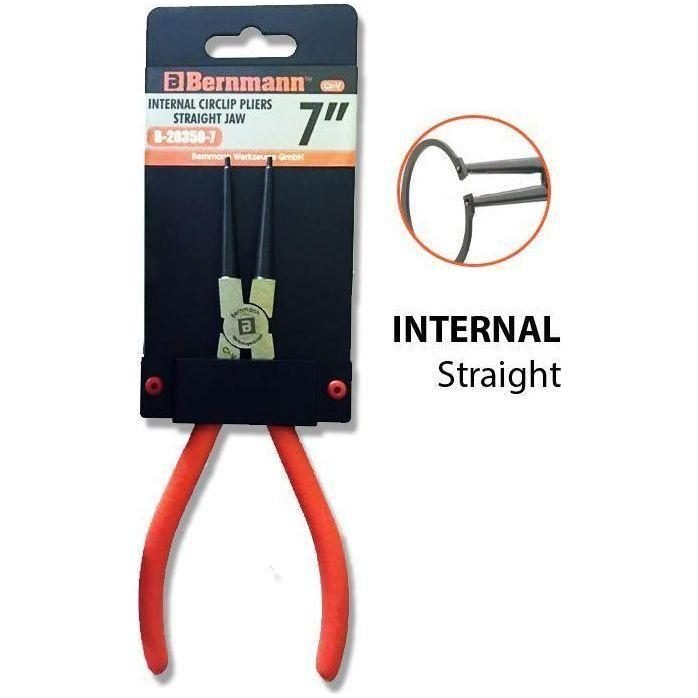 Bernmann Bernmann Internal Snap Ring Pliers 7" (Straight Jaw), General Hardware Pliers & Cutters — Southend Philippines