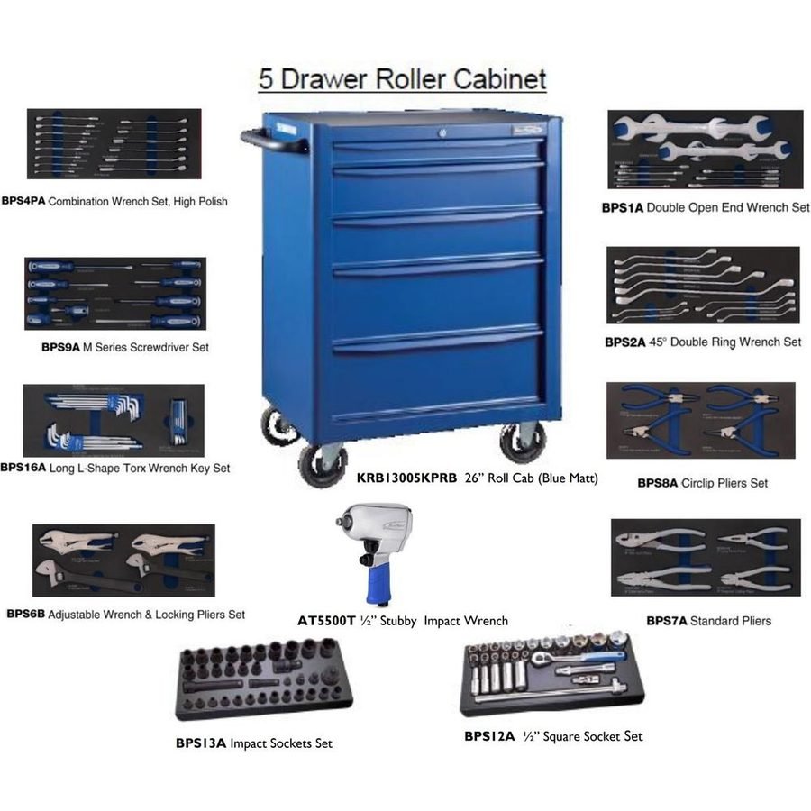 Blue Point KRB13005KPRB Tool Cabinet / Hand Tool Set — General Hardware, Southend Philippines