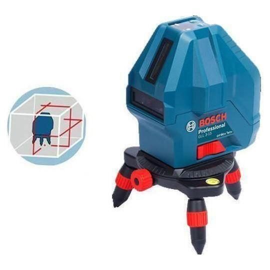 Bosch Bosch GLL 3-15 X Line Laser Level [3x Lines] With Plumb Points (15 Meter, General Hardware Measuring Tools — Southend P