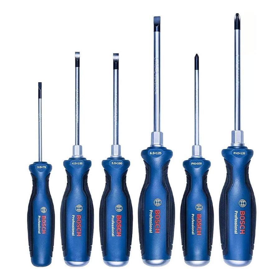 Bosch Bosch PH /SL Screwdriver Set 6 Pcs (1600A016BF), General Hardware Screwdrivers — Southend Philippines