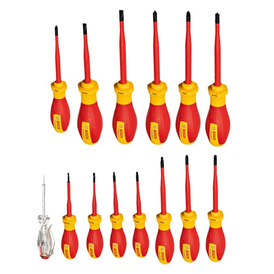Bosch Bosch VDE Screwdriver Set 14 Pcs (1600A02NF9), General Hardware Screwdrivers — Southend Philippines